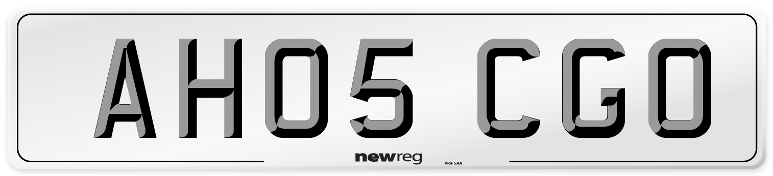 AH05 CGO Number Plate from New Reg